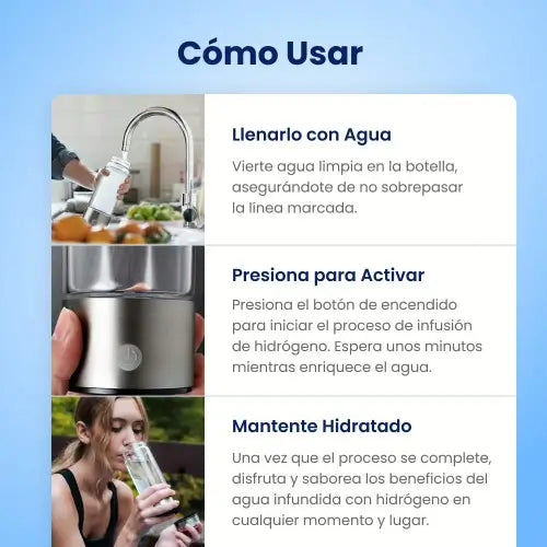 AliveBlue™: Tu botella de agua con poder antioxidante para energía y piel saludable