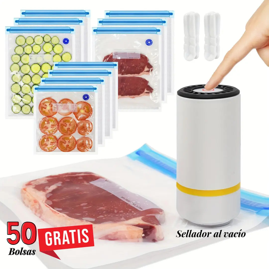 Sellador Automático - Sella al vacío y conserva tus alimentos más frescos