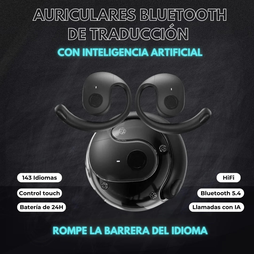 Auriculares con Traducción Asistida por IA: ¡Habla cualquier idioma en segundos!
