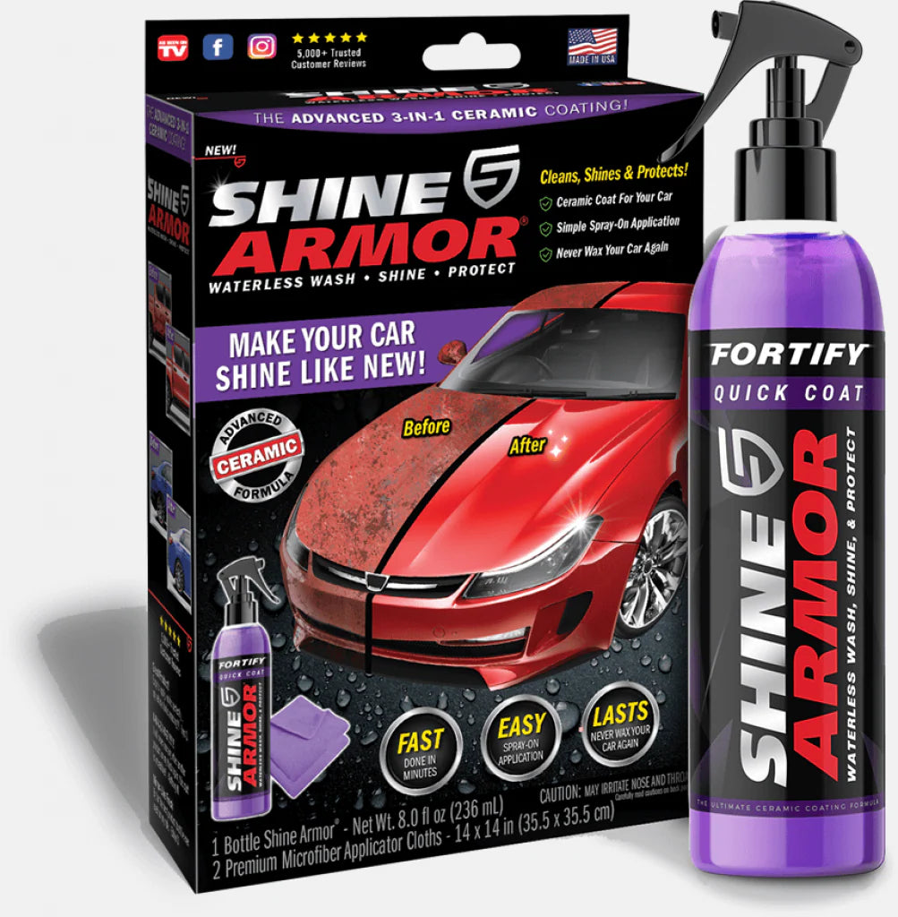 Combo Shine Armor + Aspiradora 4 en 1: Brilla por fuera, limpio por dentro