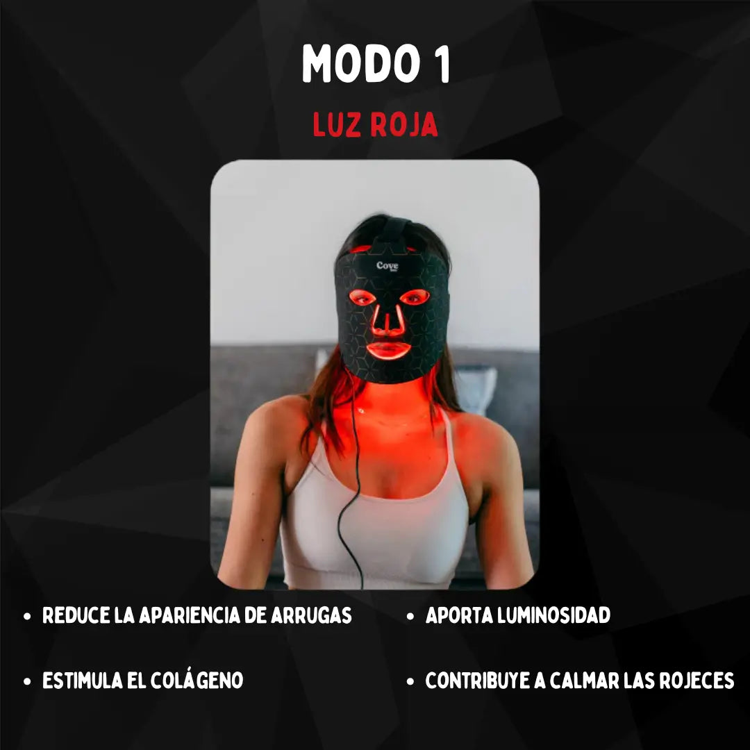 Máscara LED Facial – Consiente tu piel con tecnología de luz avanzada