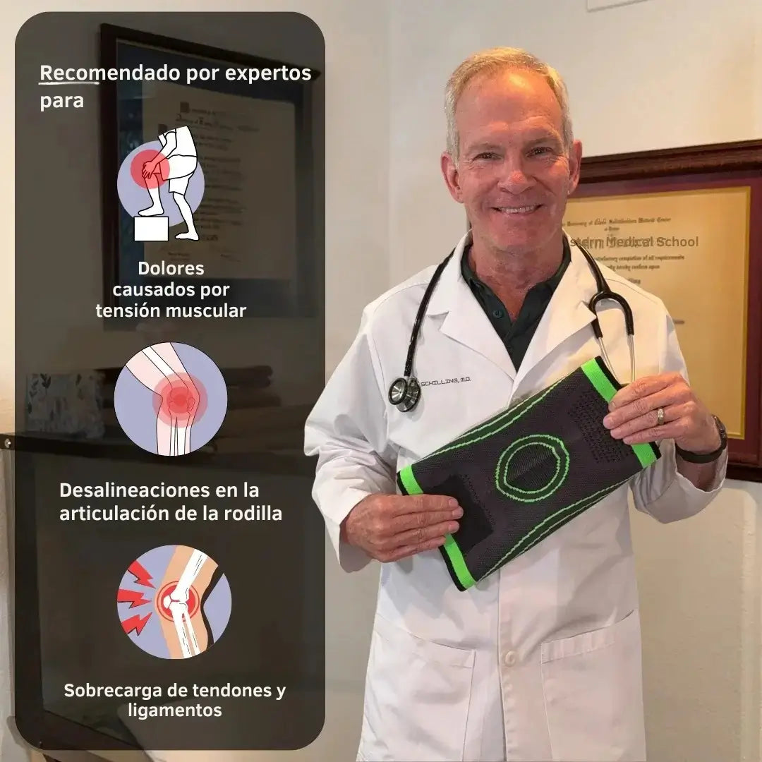 Banda de compresión para rodilla - Ayuda a aliviar el dolor de rodilla