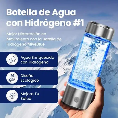 AliveBlue™: Tu botella de agua con poder antioxidante para energía y piel saludable