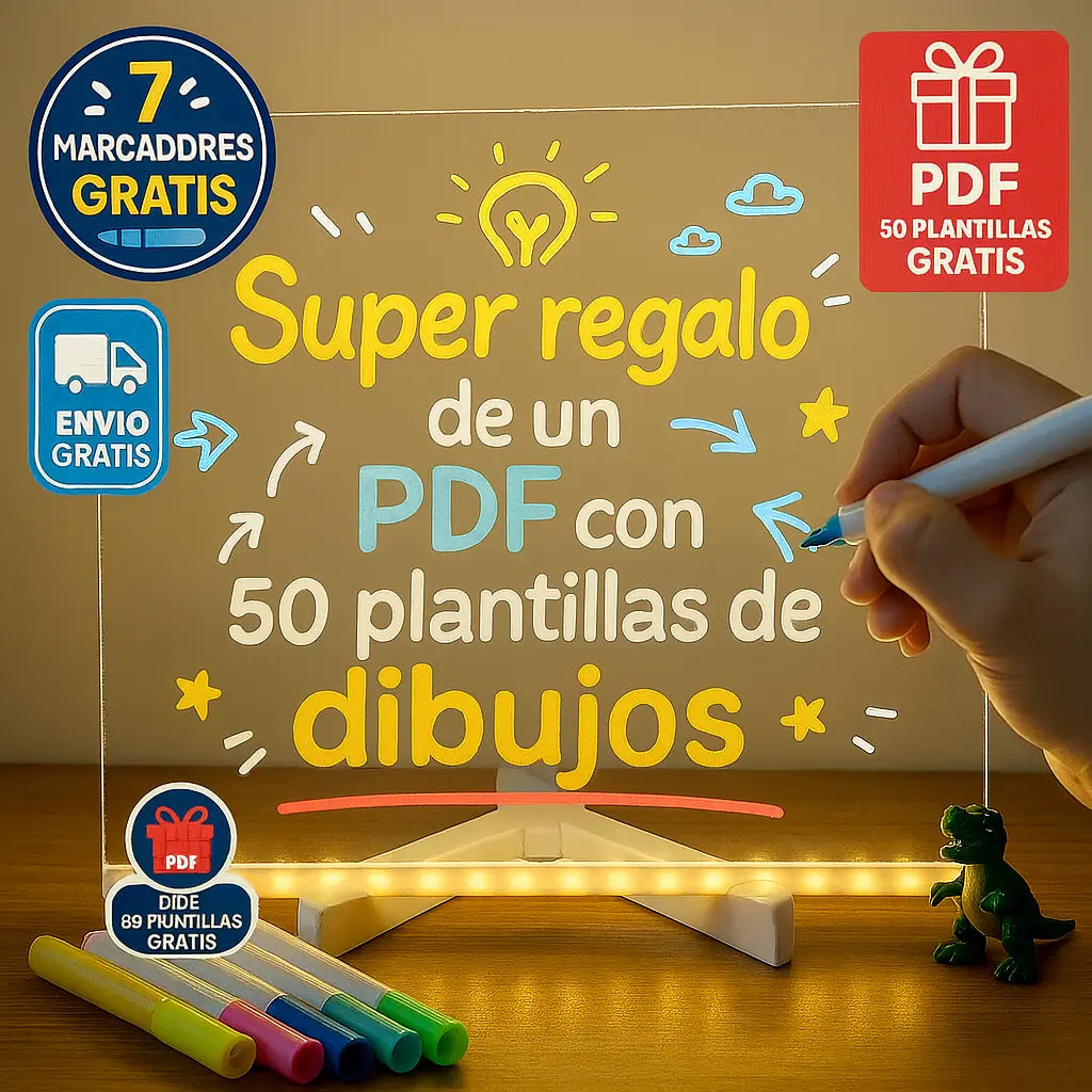 Tablero Acrílico Luminoso: ¡El Taller Creativo que Ilumina su Imaginación!