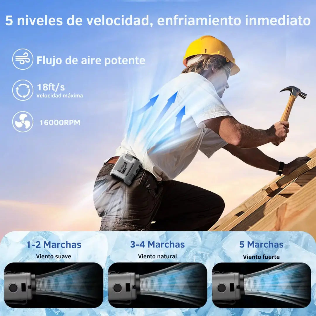 AeroChill™ - Ventilador Portátil: Frescura sin límites donde vayas