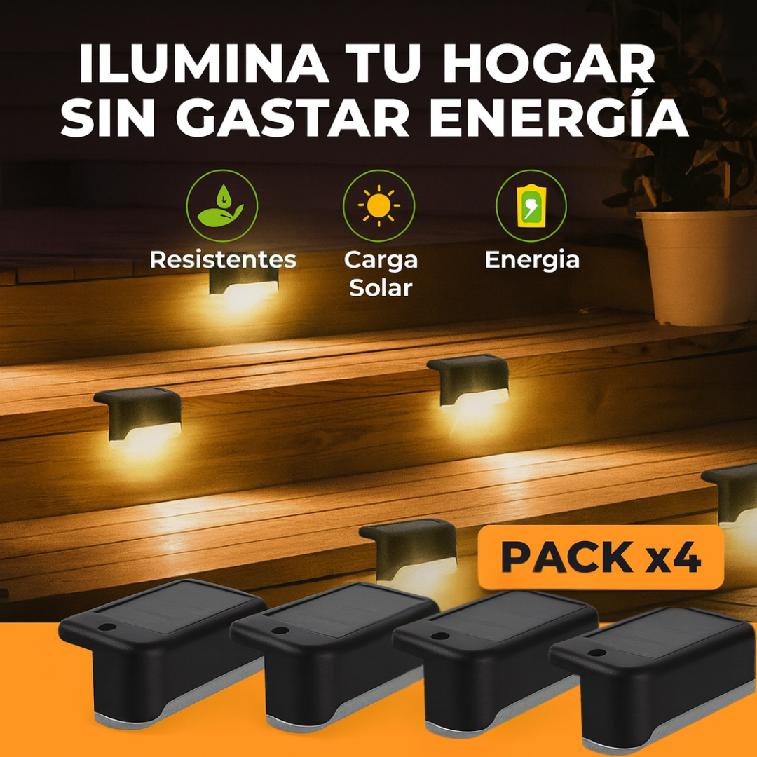 Pack Luces Solares Decorativas para Exteriores x4