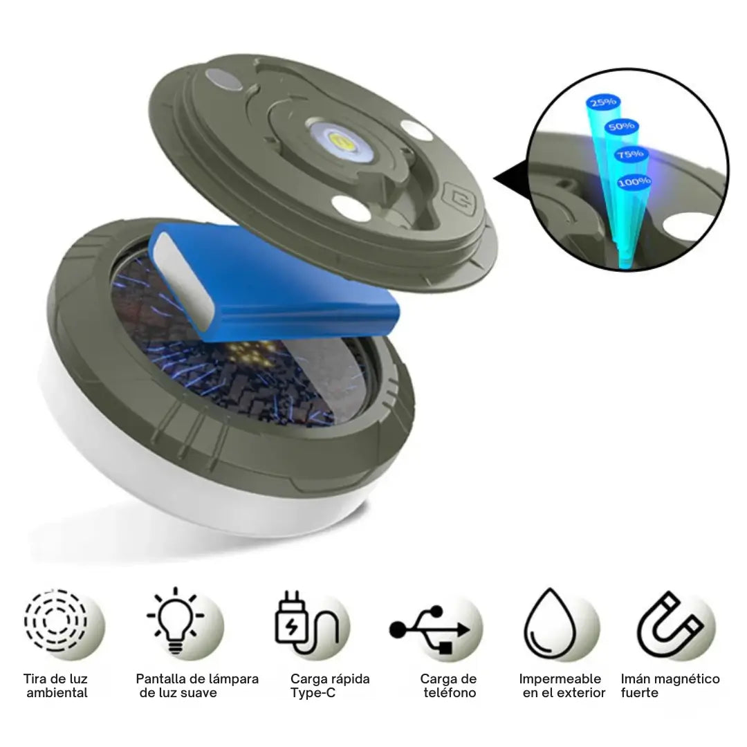 LumiTrail™ – Luz portátil extensible para actividades al aire libre