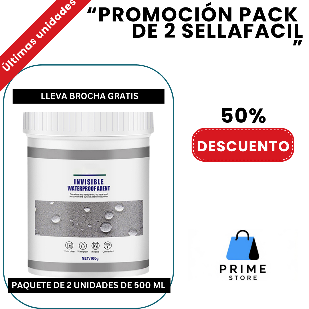 SellaFácil™  X2- Sellador Impermeable para Grietas y Fugas