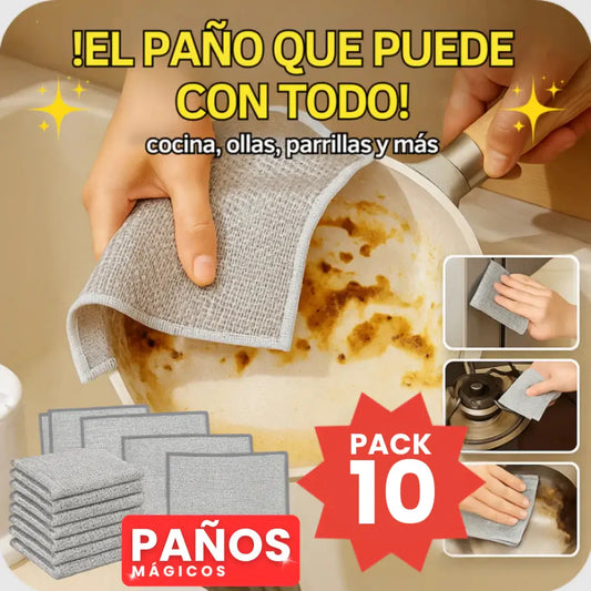 Pack 10 Paños Mágicos - Limpieza sin Rayones